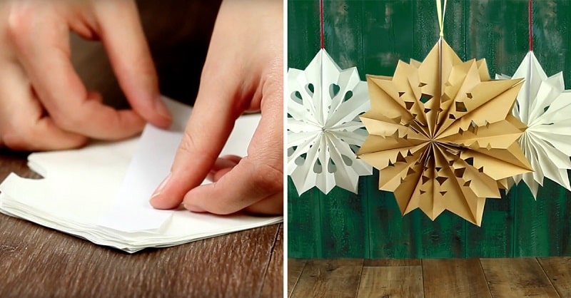 Papírové vánoční hvězdy zvládnou vyrobit i zručnější děti