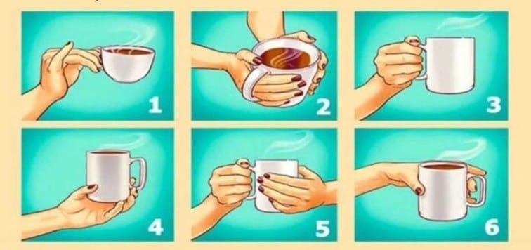 Jakým způsobem držíte hrnek s čajem nebo kávou? Poloha vašich rukou o vás prozradí mnohé