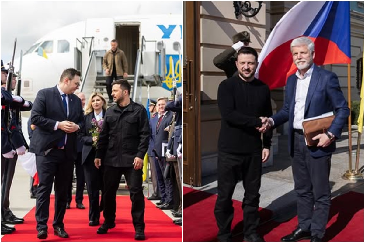 Zelenskyj přiletěl do Prahy! Šokující uzavření Pražského hradu odhaluje tajemství napjatých chvil prvních dam!