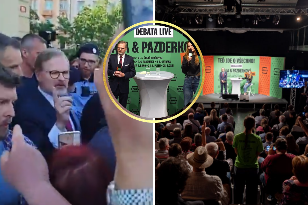 „Pjotr Fialenko, oblíbený na Ukrajině“, vítali premiéra v Plzni! Ochranka málem dav neudržela! Podívejte se na videa, která v televizi neuvidíte!