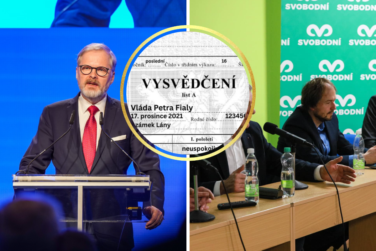 Svobodní vystavili kabinetu premiéra Fialy vysvědčení! Dostal samé jedničky! Podívejte se sami!