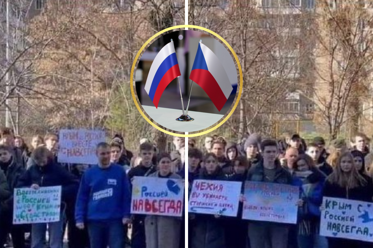 V Rusku proti nám protestují! „Češi, přestaňte nám vraždit děti a ženy!“ Nelíbí se jim naše podpora Ukrajiny! Hrozí nám pomstou!