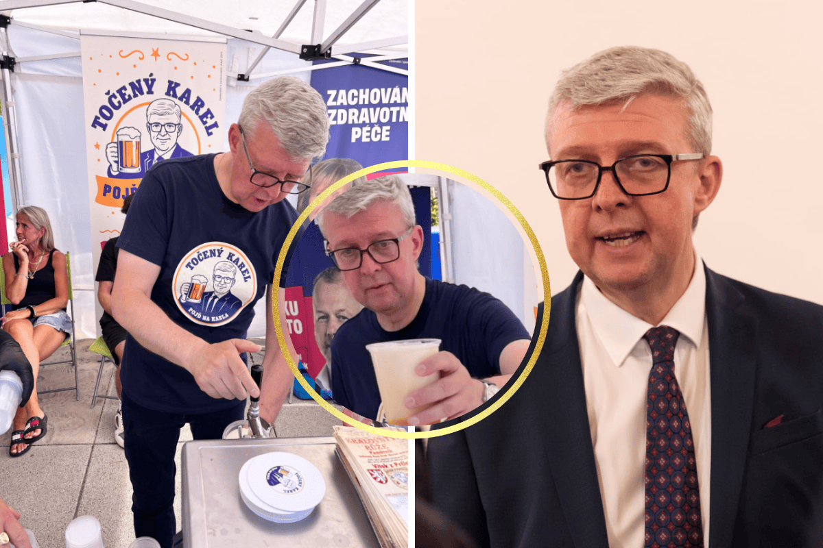 Karel Havlíček lákal voliče na točené pivo! Místo piva jim ovšem natočil jen pěnu! Lidé to přirovnali k prázdným slibům ANO!