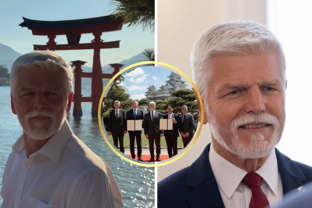 Petr Pavel se v Japonsku svezl dopravou budoucnosti, u nás stále sci-fi! Setkal se i s císařem!