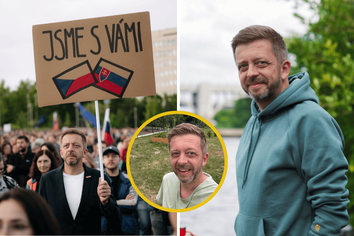 Rakušan s transparentem v Bratislavě! Proč český ministr raději demonstruje na Slovensku, místo aby řešil problémy doma?