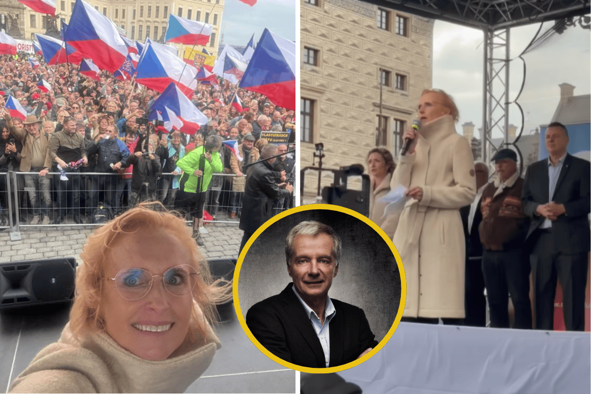Demonstrace před volbami se změnila v chaos! Sládek s megafonem rozzuřil Konečnou i její příznivce! Tohle lidé opravdu nečekali!