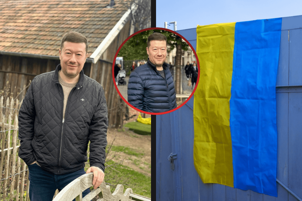 Provokace před vilou Tomia Okamury! Aktivisté zaplavili okolí ukrajinskými vlajkami! Policie čin vyšetřuje!