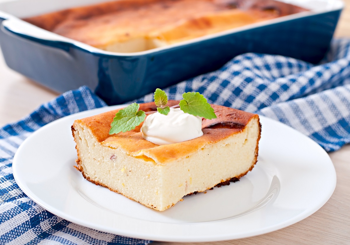 Levná hrnková buchta s tvarohem a mramorováním