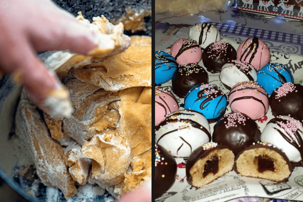 Měkké medové perníkové koule s džemem: Vánoční cukroví, které se rozplývá v ústech