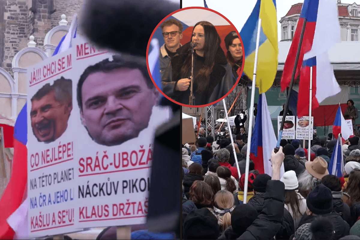Demonstrace plná celebrit! Čvančarová do mikrofonu: Jsem hrdá, že vás tady vidím! Vystoupili i Cibulka, Čermák a další!