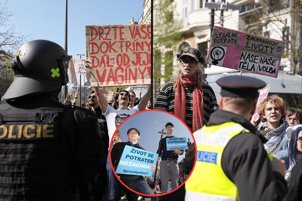 Praha zažila střet dvou světů! Feministický protest vyhrotil situaci a bývalá hvězda ČT mluvila o zadržení!