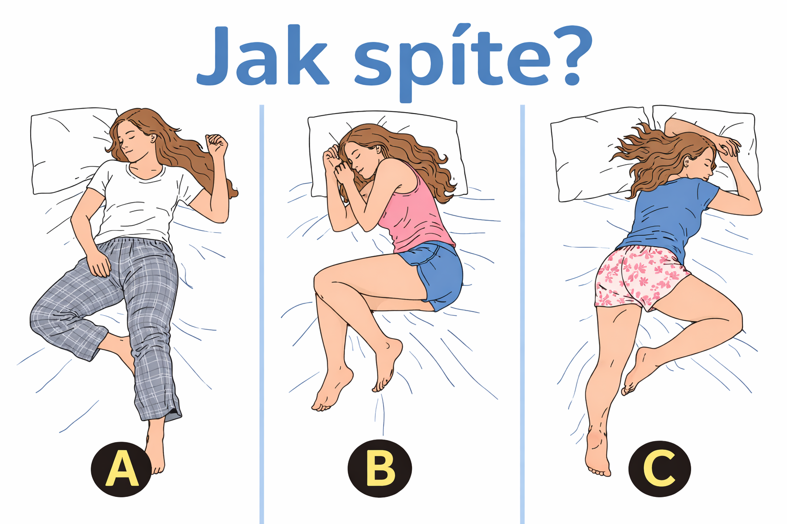 Poloha při spánku prozradí víc, než si myslíte: Co o vaší osobnosti vypovídá způsob, jakým usínáte?