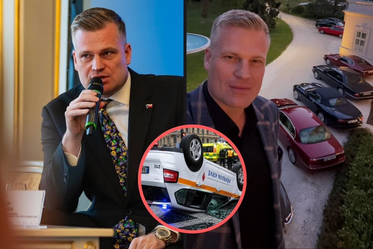 Převrácené auto a dramatická záchrana v centru Prahy! Filip Turek se vyjádřil k autonehodě!