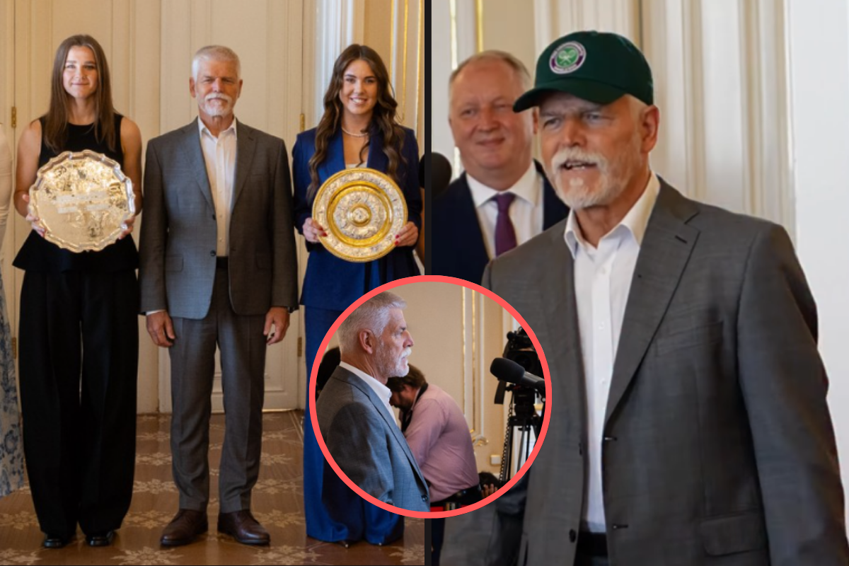 Prezident Pavel zaskočil Noskovou a Muchovou hned při příchodu: Když uviděly, co má na hlavě, nevěřily vlastním očím