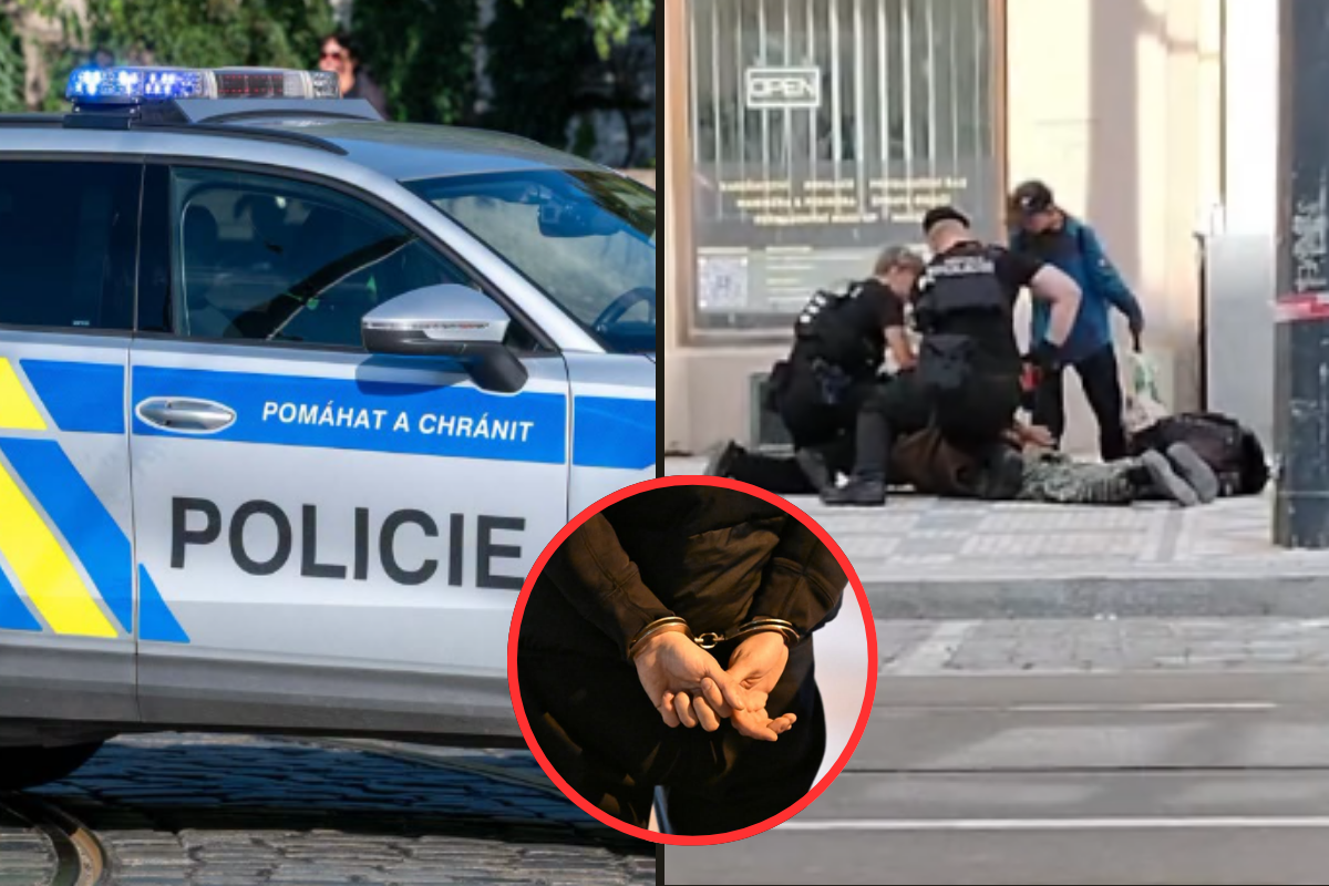 Dramatický zásah v pražských Nuslích zachytila kolemjdoucí! Strážník srazil muže k zemi a lidé zuří! Co předcházelo incidentu?